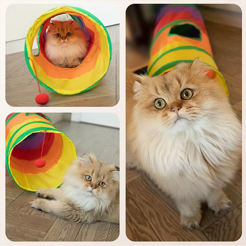 Foldable Cat Play Tunnel